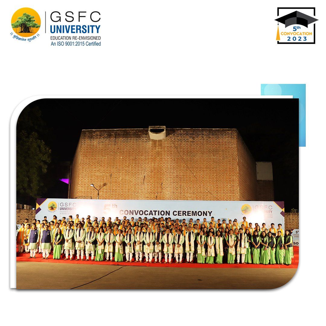 GSFCUniversity's tweet photo. Congratulations, graduates! The world
eagerly awaits the positive impact you will make. As
you step into new horizons, may your endeavors be
met with success, fulfillment, and the joy of continued
learning.

#Convocation2023 #5thConvocation #goldmedalist
#graduates #proudmoment https://t.co/r1HcpVGijj