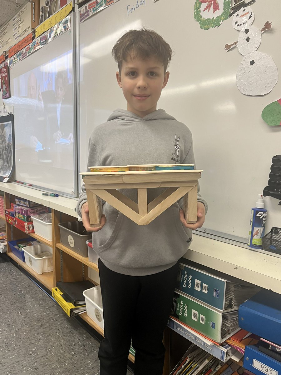 Our grade 5 students made bridges for their culminating activity in science