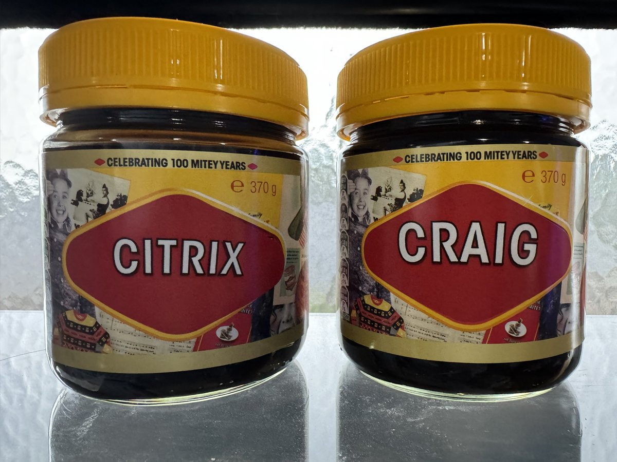 It's that time of the year again, and my family never fails to surprise me with a gift that adds to my Citrix collection. This Christmas, I received a unique addition - Vegemite! Thank you to my thoughtful family for keeping up the tradition. Happy Holidays to all! 🎁🎄