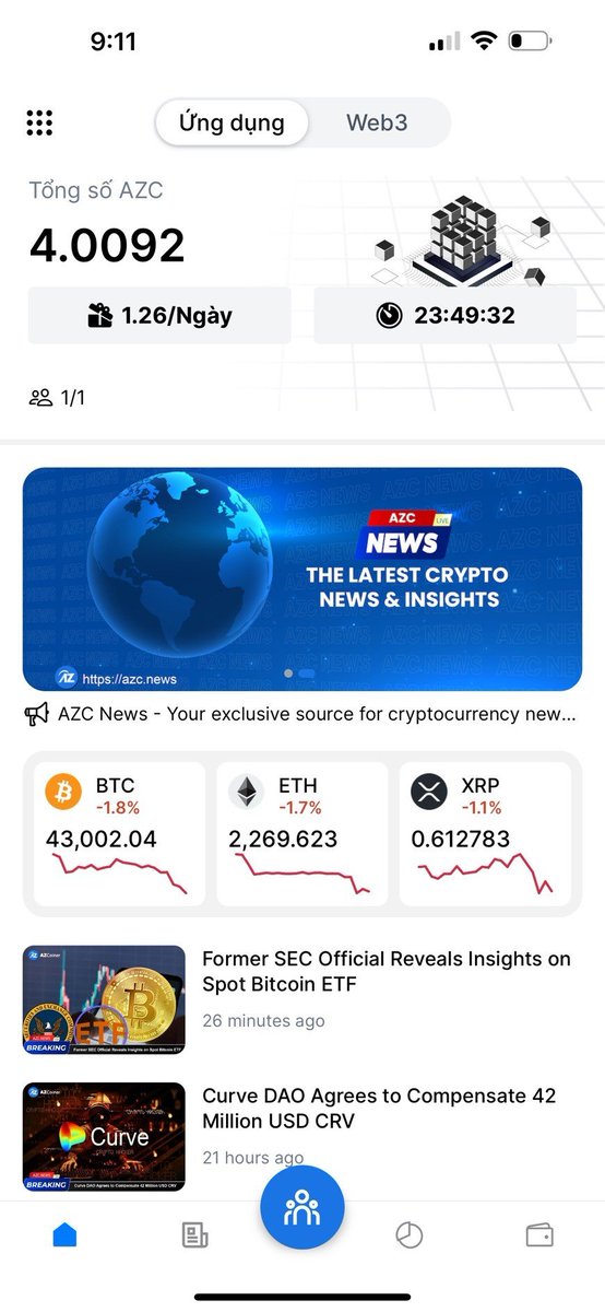 rubyhoang7's tweet photo. 🫶[Kèo đào coin miễn phí – Sàn AZcoiner]🫶

AZcoiner là sàn giao dịch tiền điện tử mới, mình thấy giao diện Tiếng việt khá đẹp dễ sử dụng, sàn đã raise được 12,5M triệu đô từ BKALABS & DIAMOND và đang có chương trình airdrop token AZC cho người dùng của mình.
Đơn giản ko mất gì nên mọi người thử xem biết đâu sau mainet lại bán được ít tiền^^

Cách thức đào chi tiết:
- Tải ứng dung AZcoiner: https://t.co/akCakB6o3X
- Đăng ký tài khoản bằng Gmail – Xác minh mail
- Anh em nhập mã: rusa4891 để nhận thêm 4 token AZC miễn phí nhé (này mã mời của mình, anh/chị/em yêu quý ủng hộ nhé).
- App sẽ reset sau 24h, nên mỗi ngày mọi người vào lại 1 lần đào nhé.

Tốc độ cơ bản: 0.042 AZC/giờ. Tốc độ airdrop theo giờ phụ thuộc vào số lượng người dùng và số lượng airdrop còn lại. Do đó, mọi người nên tham gia sớm để nhận được nhiều token hơn.
Kèo free, không cần treo máy thì ngại gì mà không thử mọi người nhỉ😀