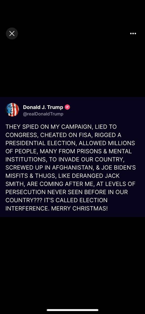 Nothing says Merry Christmas like a deranged lunatic who has to go on a psychotic rant in all caps about how life isn’t fair for him 🙄 But that’s on brand for Trump - he only cares about himself. #TrumpSmells #TrumpSmellsBad #TrumpStinks