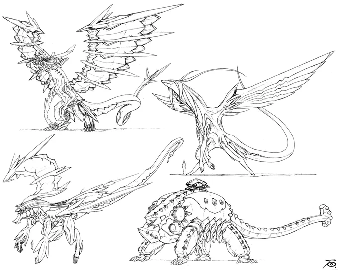 2024年はドラゴンということで、過去のドラゴンデザイン仕事から。またドラゴンのデザインをしたいなぁ。 