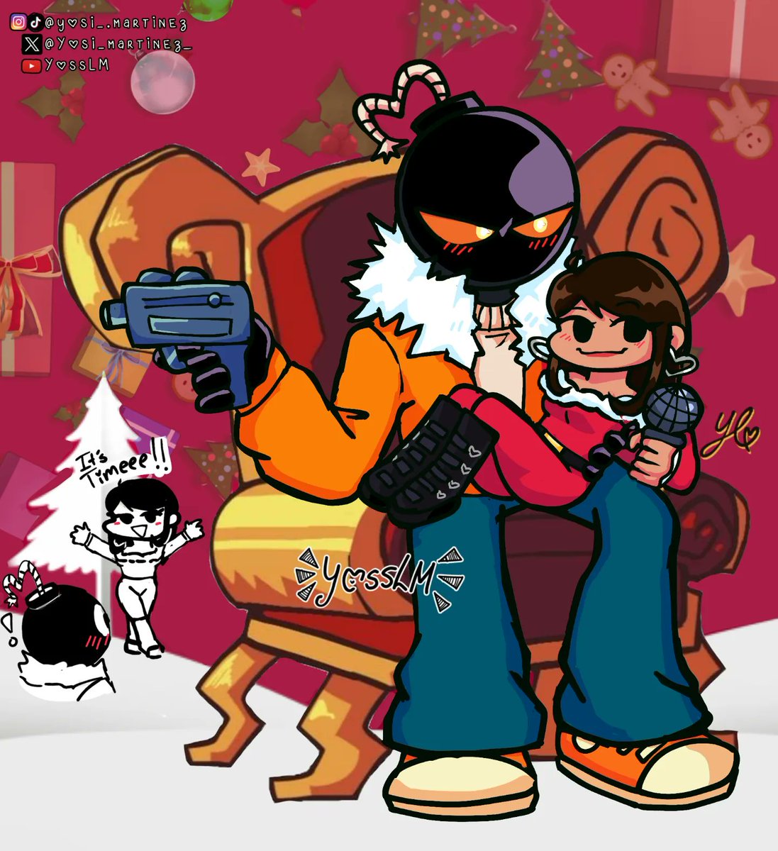 Yosi_martinez_'s tweet photo. FELIZ NOCHEBUENA Y FELI NAVIDAD BANDAAAA‼️‼️💞✨

#selfship #selfshipping #fnfselfship #whitty #yostty https://t.co/pHdqNdpxaK