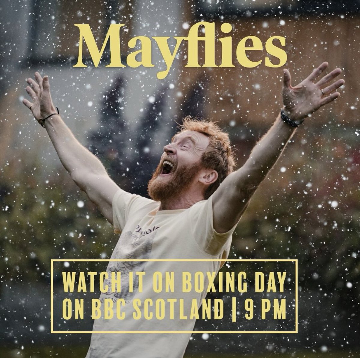 If you missed the #Bafta winning #Mayflies first time round, there’s another chance to see it on Boxing Day. @BAFTAScotland @BAFTA @bbc & @amazonprime @SynchronicityF 💛