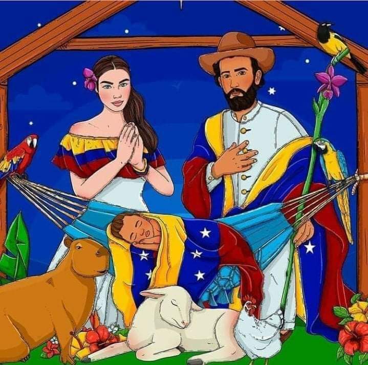 Si yo tuviera una estrella q brille como en Belén,ALUMBRARÍA a mi PATRIA para verla renacer.Le pido al NIÑO BENDITO,al DIOS q está por nacer,q nos regale el milagro d q resucit esta tierra grandiosa como en sus días lo fue y vuelva a BRILLAR,FE~LIZ Natividad/Paz
🇻🇪🇻🇪🇻🇪🇻🇪🇻🇪🇻🇪🇻🇪