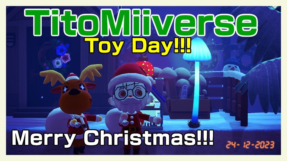 Jingle is very happy because all the gifts were distributed and everyone on my Pandorä Island is very happy on this Toy Day!!! #HappyHolidays #MerryChristmas #ToyDay #Miiverse #AnimalCrossing #ACNH #NintendoSwitch