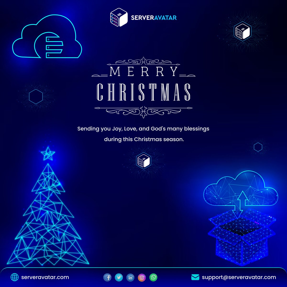ServerAvatar's tweet image. May the brightness and happiness of Christmas extend into your upcoming year and fill it with joy and success. 

Warm wishes on Christmas to you and your loved ones.😍

#merrychristmas #happychristmas #christmas #server #CloudHosting  #clouds #serveravatar #vps #webhosting