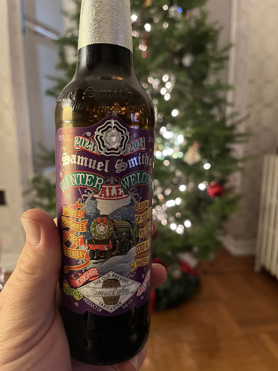 Samuel Smith’s Winter Welcome 23-24 A+ on the bottle design!