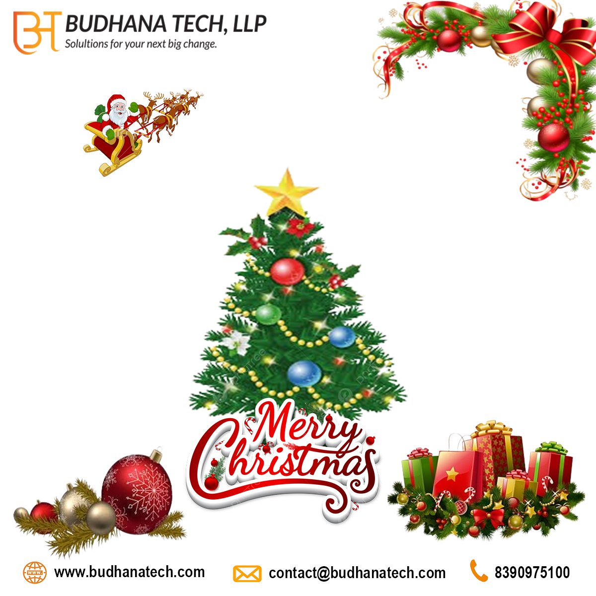 BudhanaTech's tweet image. &quot;Wishing you a Christmas filled with moments of joy, love, and laughter. May the magic of the season bring warmth to your heart and create cherished memories with your loved ones. Merry Christmas!&quot;

#MerryChristmas #ChristmasJoy #FestiveSeason #JingleAllTheWay #HolidayCheer