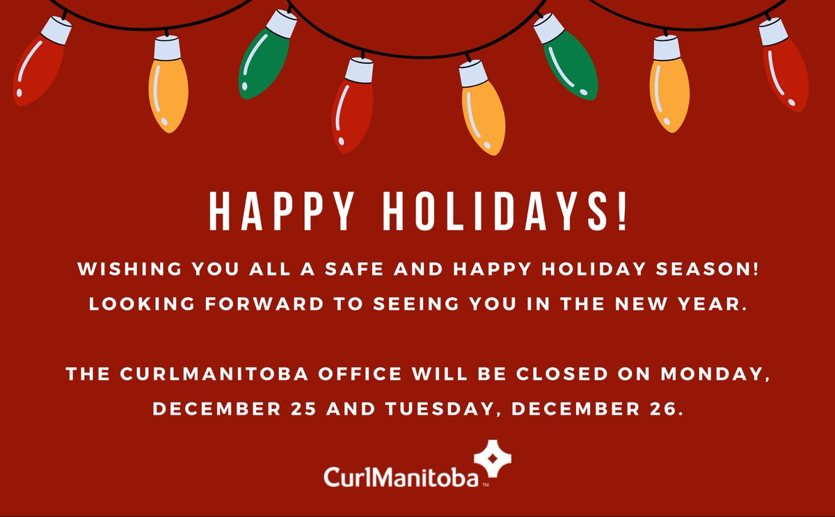 Wishing you a happy and safe holiday season! 💛🎅🏼🎄🎁 — The CurlManitoba Staff