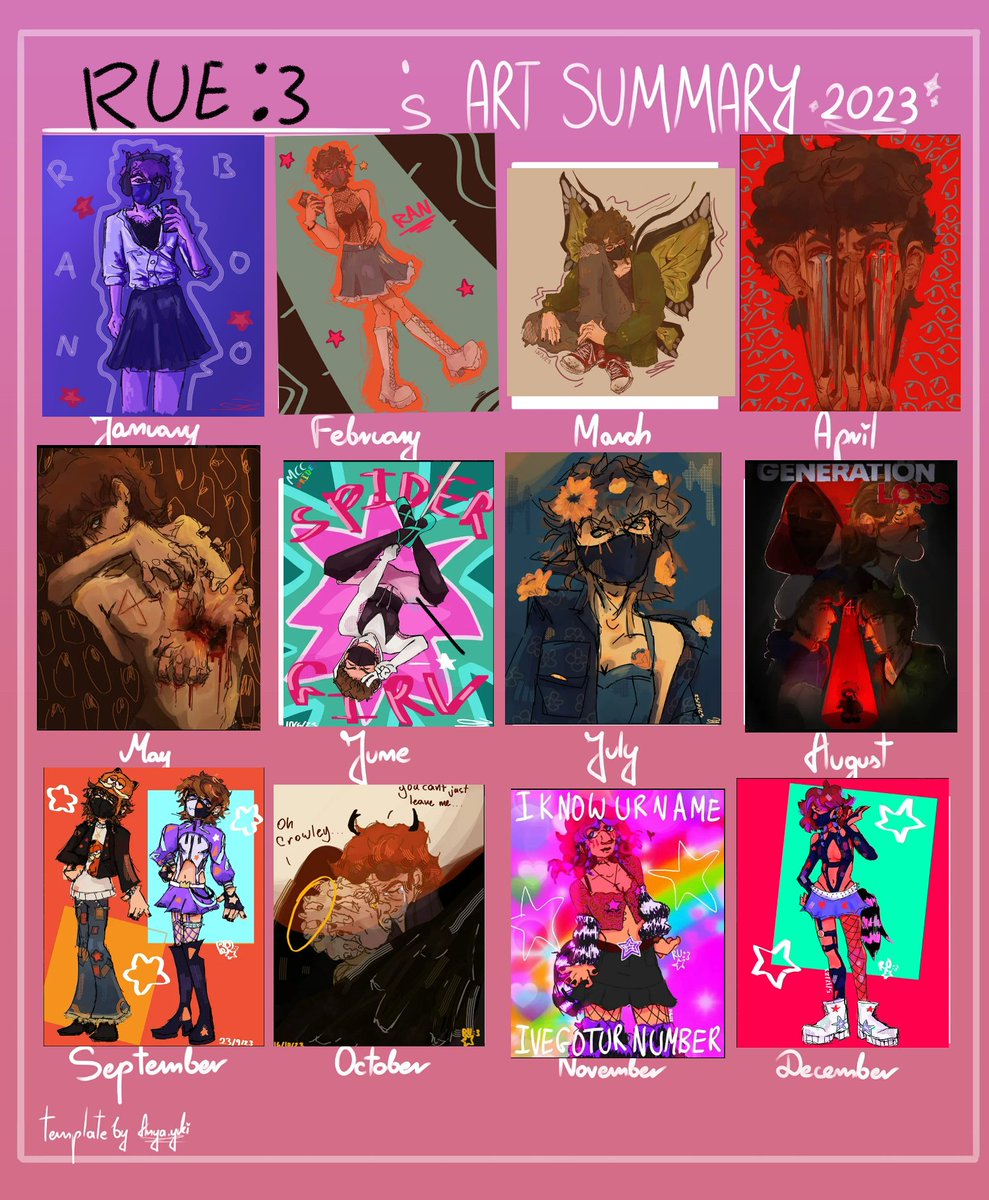 ChickensRude's tweet image. 2023 art recap time!! some of my favorites from each month :D 
#ranboofanart #bootwt