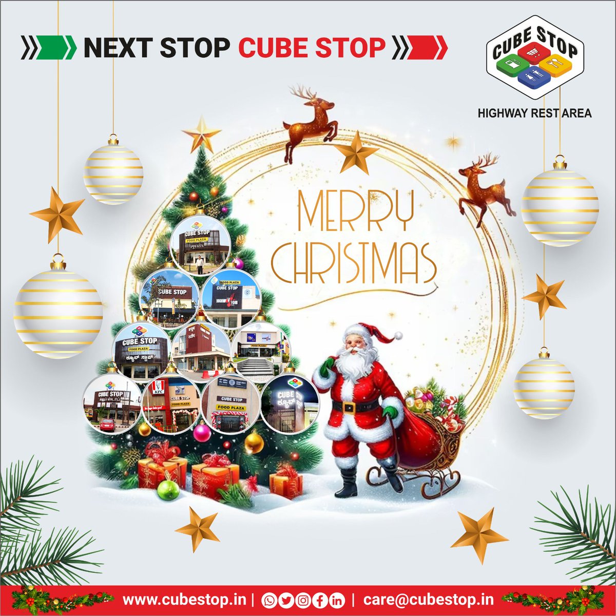 cubestopindia's tweet image. Cube Stop joins in the festive spirit to wish you a Merry Christmas! May your travels be safe, your meals be delightful, and your heart be full of holiday cheer.

#christmas2023 #cubestop #festive #foodcourt