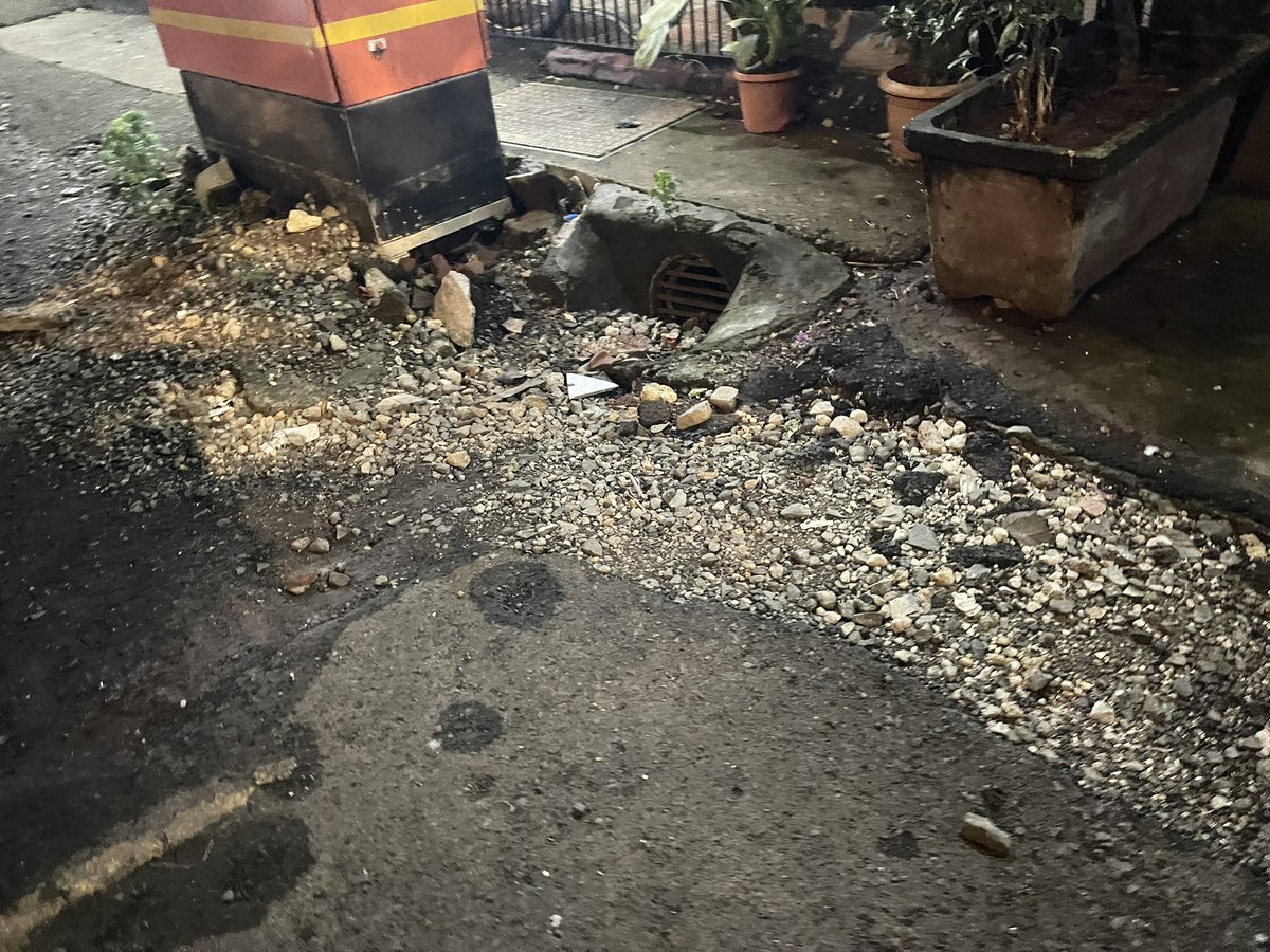 GeetaKadam8's tweet photo. Work was being done by @Adani near Parimal Heights, 60ft road, off Juhu Lane before Ganpati festival, end of year bt yet road not  patched up by @Adani or @mybmcwardKW https://t.co/Vrp2VFGH58