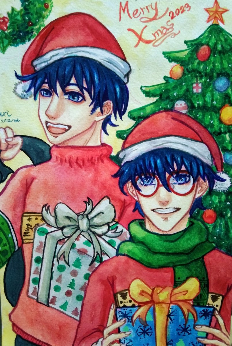MOYACHI77's tweet photo. 🧑🎄🎉MERRY CHRISTMAS 🎄🎁
#merrychristmas #merrychristmas2023 #christmasart #christmasartwork #christmas #santa #art #artwork #drawcartoon #caractordesign #watercolor #watercolorpainting
#สุขสันต์วันคริสต์มาส #คริสมาสต์🎄 #สีน้ำ #งานสีน้ำ #ระบายสีน้ำ #วาดการ์ตูน #วาดรูป https://t.co/jtbZwkFgDh