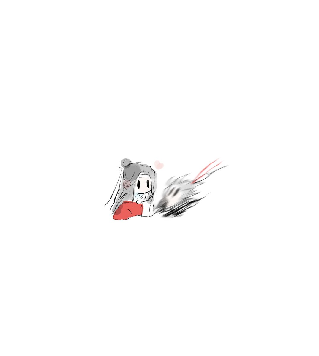 long hair white background simple background chibi headband grey hair blood  illustration images