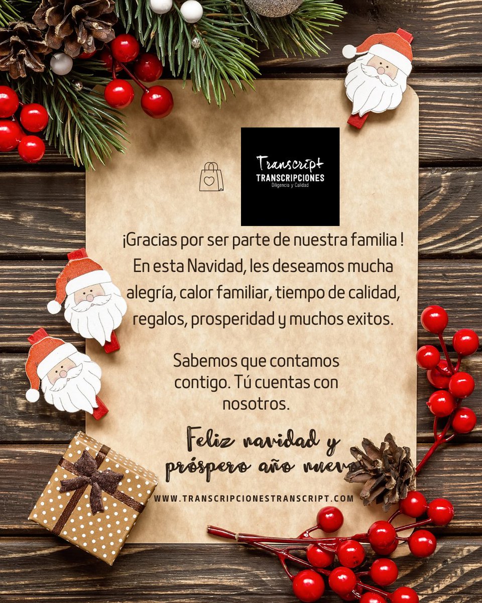 transcript_t's tweet photo. Hola, son nuestros mejores deseos para tí.
.
.
.
@transcript_t #navidad https://t.co/KgqxbmRwiC