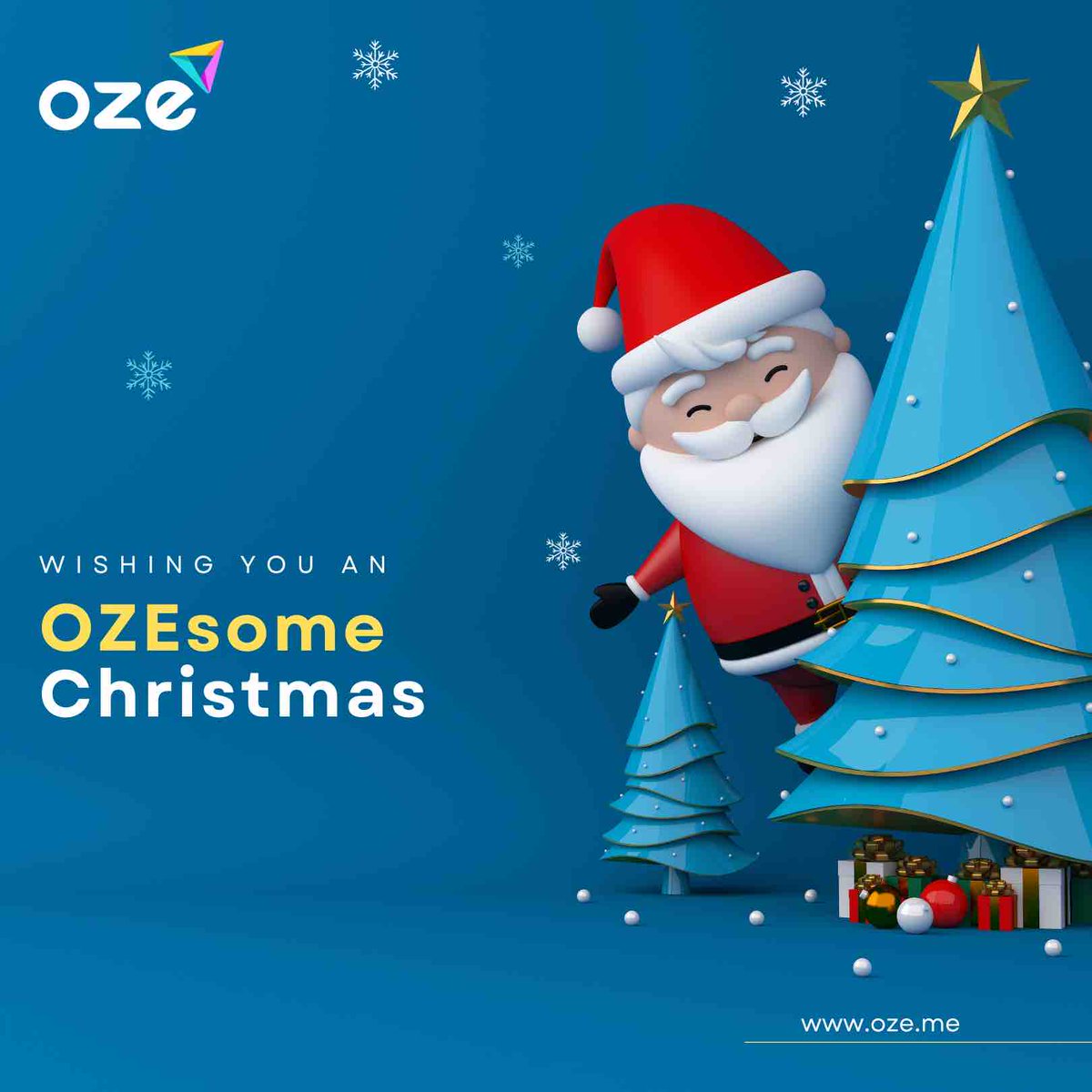 Merry Christmas from OZE! 🌟 May your day be filled with joy, laughter, and unforgettable moments. Here’s to a festive season that’s as extraordinary as our all-in-one app! 🎅✨ 
#christmas #merrychristmas  #holidayseason #seasonsgreetings #oze #ozersuperapp #superappindia