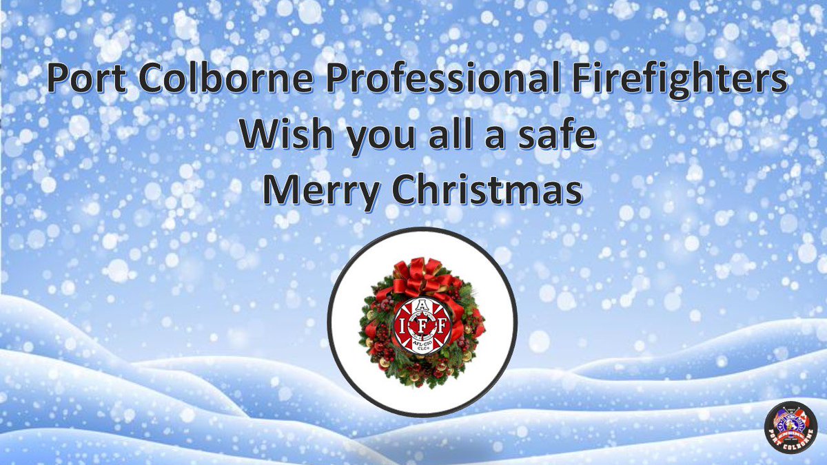 PCPFFA_L2307's tweet image. From our families to yours..we wish you a safe and Merry Christmas! @IAFFofficial @opffa @PortColborne #Engine1 #Local2307