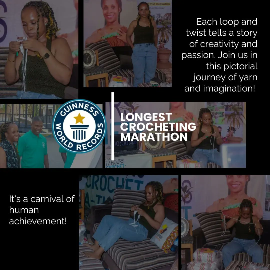 She won't sleep from the 24th until the 26th of December, embarking on a 72-hour Crochetathon to break a new Guinness World Record! @guinnessworldrecords
Feel free to stop by the Goge Africa office to show your support or join her online now 😊
After all, it's Christmas! 🎄