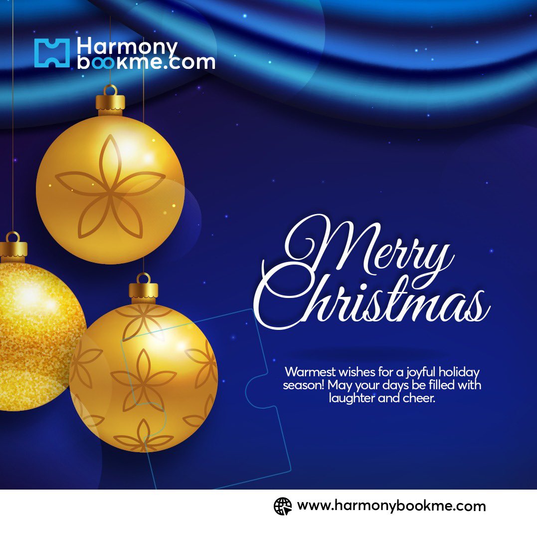 WISHING YOU A MERRY CHRISTMAS FROM ALL OF US @harmonybookme 

MAY THIS SEASON USHER IN PLEASANT SURPRISES FOR YOU AND YOUR LOVED ONES. 

COMPLIMENT OF THE SEASON 🌲🌲🌲🌲🌲🌲🌲🌲🌲🌲🌲

#harmonybookme #harmonygroupng #booksmarter #carrentalbooking #luxurylifestyle #holidaybooking
