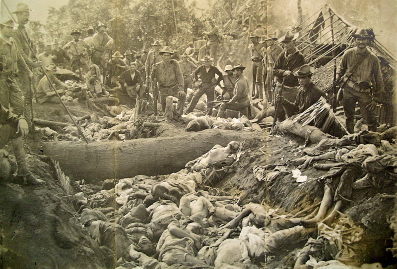 TheKejOfGlory's tweet photo. [trigger warning]

Photo shows trophy-killing by Americans of 900 Moros in what is to be known as Bud Dajo Massacre

About 250,000 Filipinos were killed because of the PH-US War

Defacing colonial monuments is warranted as the US war machine continues to feed the mercenary AFP! https://t.co/x4XYK78Vdz