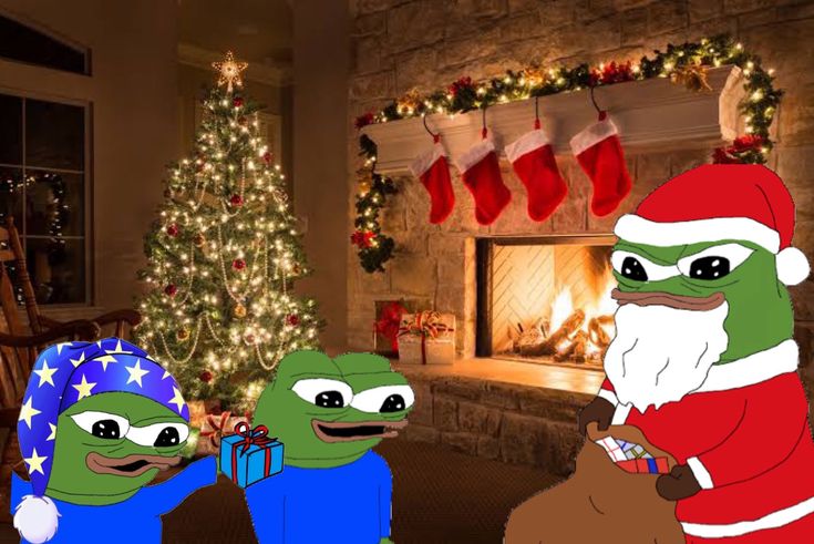Merry Christmas eve my frens pepe just got a visit from Santa $pepe