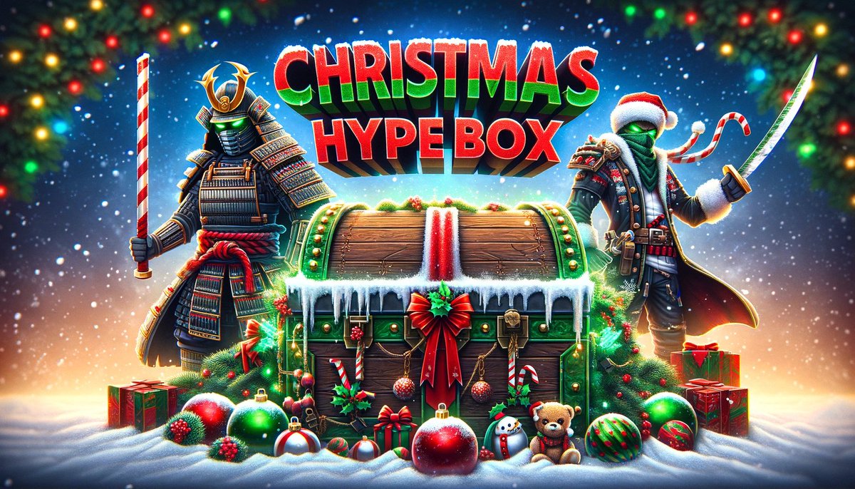 Merry Christmas everyone! The Christmas Hypeboxes have been released on Factions and Kitmap! 🎄  

In celebration, we are giving away the following: 
🎁 9x Christmas Hypebox (Factions) 
🎁 9x Christmas Hypebox (Kit Map) 
💰 6,000x Gold  

Follow Us, Retweet, and Like to enter!