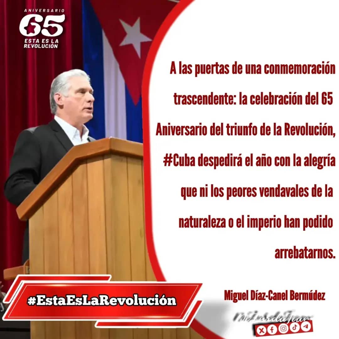 Desde #ProvinciaGranma, como en toda #Cuba respaldamos las palabras de nuestro Presidente <a href="/DiazCanelB/">Miguel Díaz-Canel Bermúdez</a>  nada podrá arrebatarnos la esperanza, por un año 2024 de retos y realizaciones #CubaViveYCelebra. #EstaEsLaRevolución. <a href="/PresidenciaCuba/">Presidencia Cuba 🇨🇺</a> <a href="/AsambleaCuba/">Asamblea Nacional Cuba</a> <a href="/GobiernoGranma/">GobiernoGranma</a>
