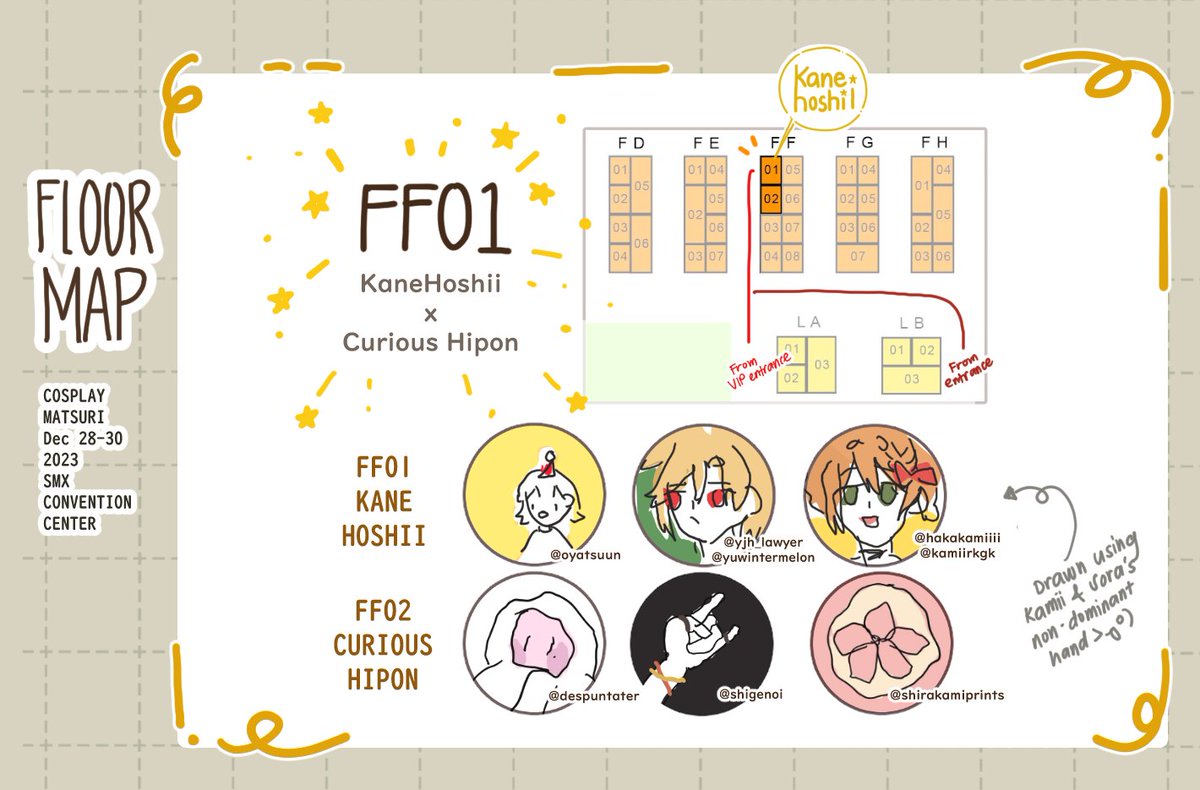 [RT💖]  
Hi! Here's my catalog for #CosplayMatsuri2023
Will have Genshin, HSR, ORV & Frieren fanmerch! 

Some merch are not listed here.
Please check thread for more info and updates!

Also sorry I can't accept reservations.
( no time to pack  🥲 🙏)
#FanFairAtCosplayMatsuri2023