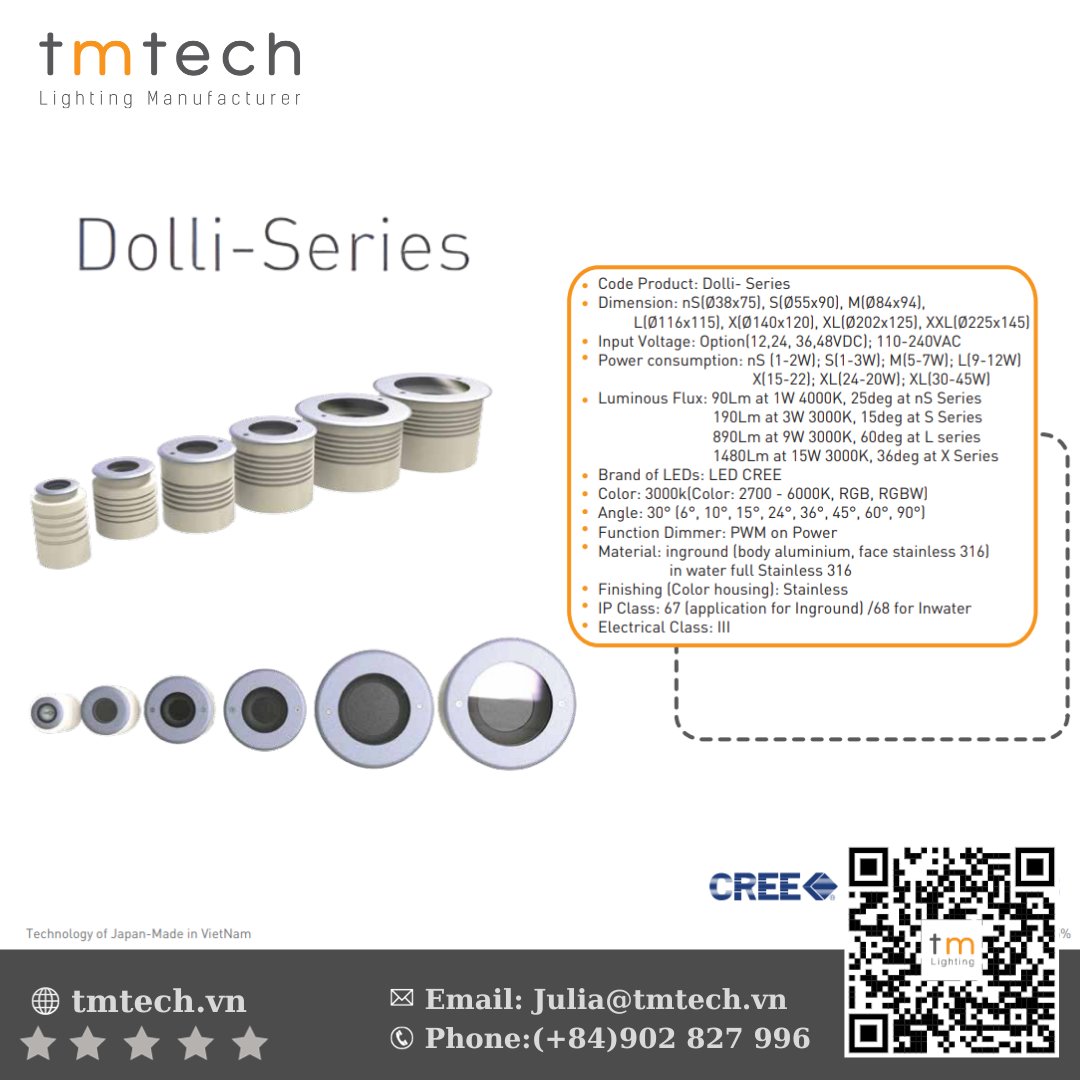 juliaTMT's tweet photo. The 📷𝐃𝐎𝐋𝐋𝐈-𝐒𝐄𝐑𝐈𝐄𝐒📷 has consistently been the best-selling range of inground and in-water luminaires for several years. 

Invite you to visit our website: https://t.co/JZLSwY96HH to get more product info 
==============
📷 Contact:
📷 Email: Julia@tmtech.vn
#tmtech https://t.co/Hz7xWLTRhl