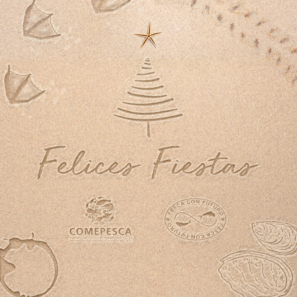 pescaconfuturo's tweet photo. ¡Felices fiestas a todos! Que el 2024 nos traiga mucha abundancia en forma de pesca y acuacultura mexicana, sostenible y responsable. https://t.co/B8ddxLHCXL
