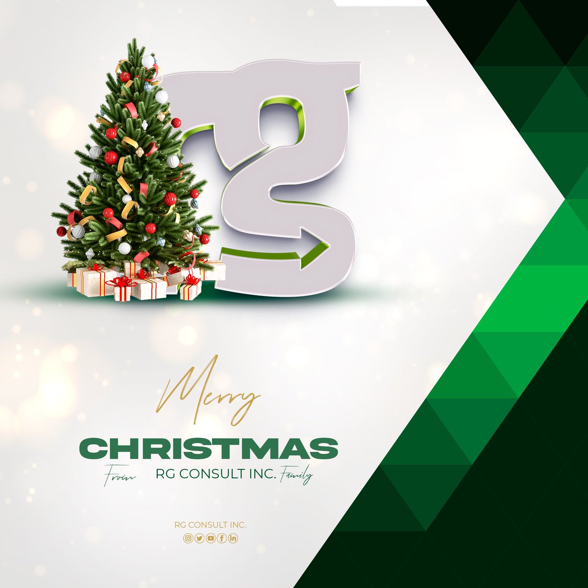 #MerryChristmas! 🎄We wish you a peaceful &amp; #HappyHoliday Season. - RG Consult Inc 🎁