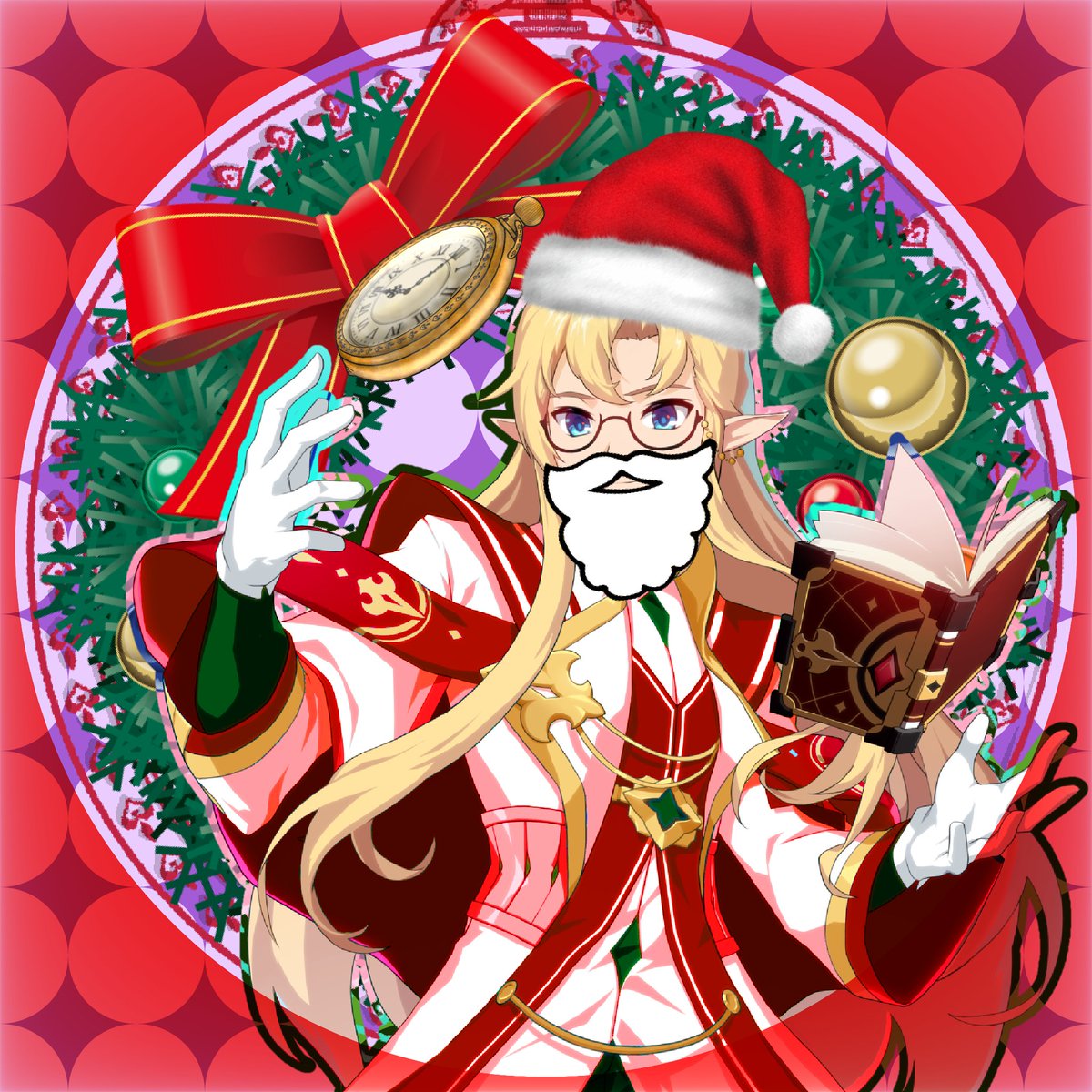 "Ho ho ho ho! It's time! Time for the holidays, time for cheers!"