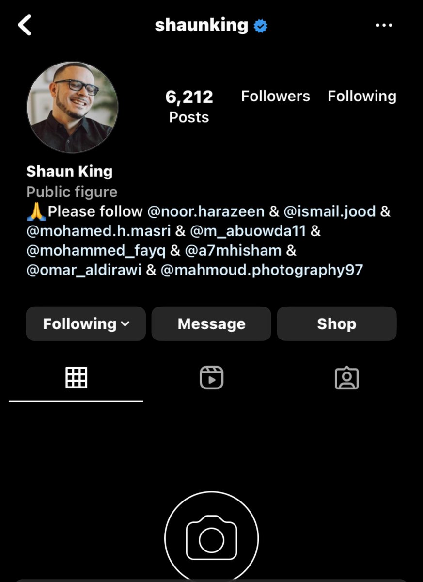 BlueAmaryllis_'s tweet photo. ALERT!! INSTAGRAM JUST TOOK SHAUN KING’S  ACCOUNT DOWN!!! 🚨 #bringshaunkingback #freepalestine #palestine #mbltwt #israelapartheid #israel #important #share #instagram #twitter https://t.co/0Kh4uKFgoV