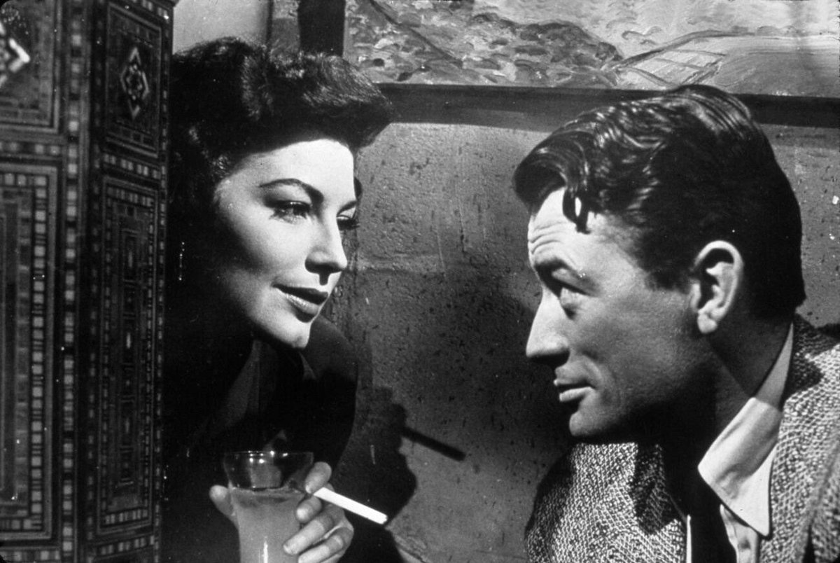gregory peck and ava gardner in ‘the snows of kilimanjaro’ (1952)