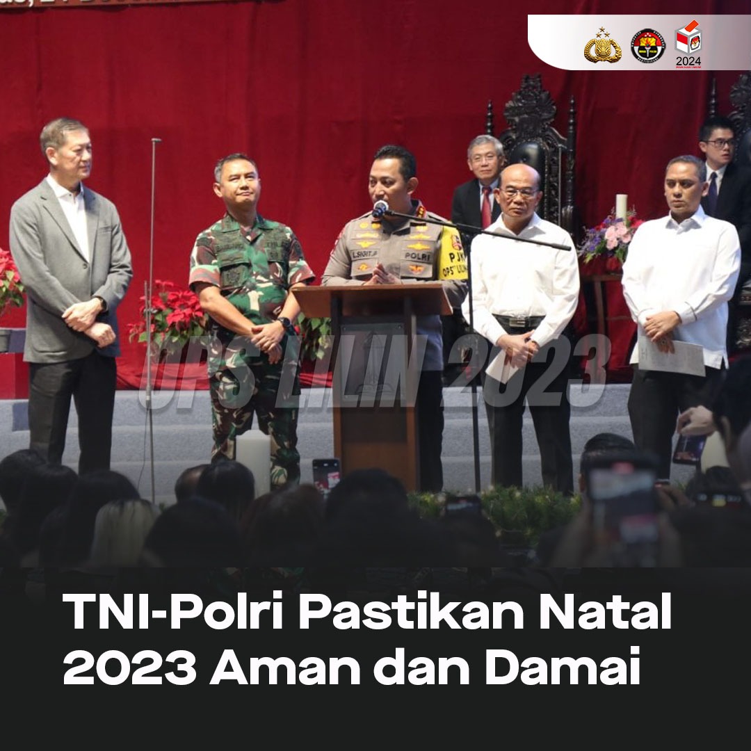 CPolri's tweet photo. TNI-Polri pastikan Natal berjalan Aman https://t.co/csjkF1u02T