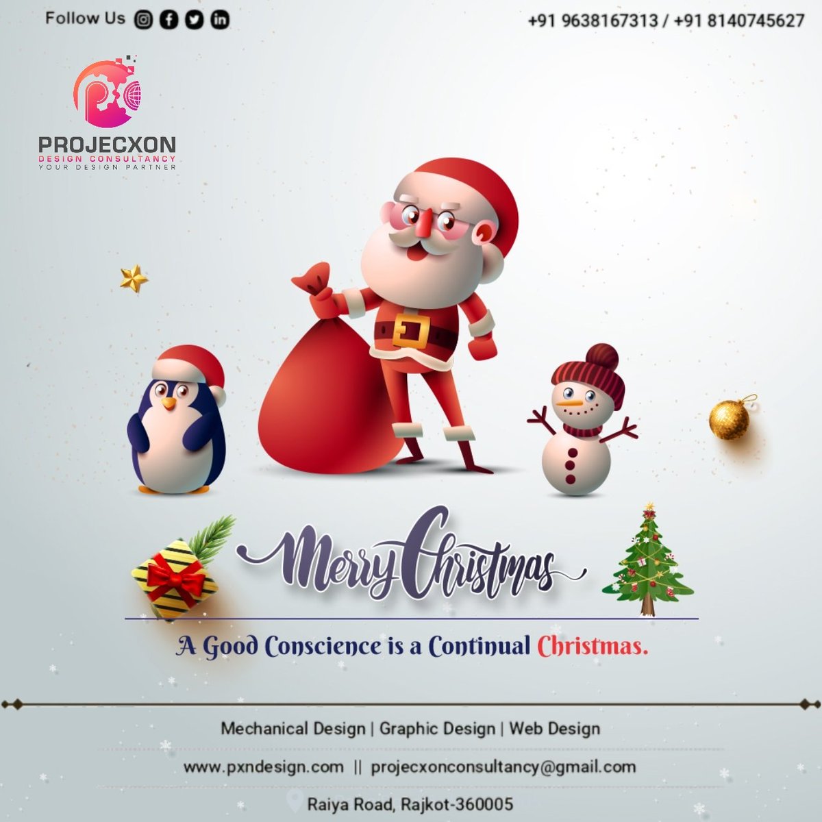 ProjecxonDesign's tweet photo. Merry Christmas ππ
π
For more details :
Please contact us on :
https://t.co/AXIwJeI4uK
Mail- contact@pxndesign.com
+91 8140745627 / 9638167313
#merrychristmas #projecxon #trending #trendingnow #designer #designs #CAD #pxn #industrial #drawing #mechanical #simulation #rajkot https://t.co/zTA5Jsvj3s