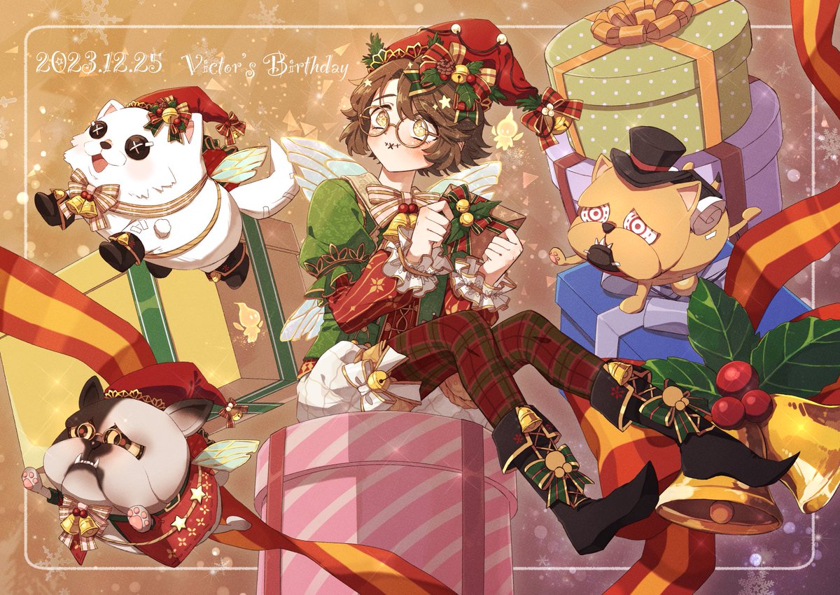 ビクターくんお誕生日おめでとう！🎂🎄🍾 #ビクター・グランツ誕生日