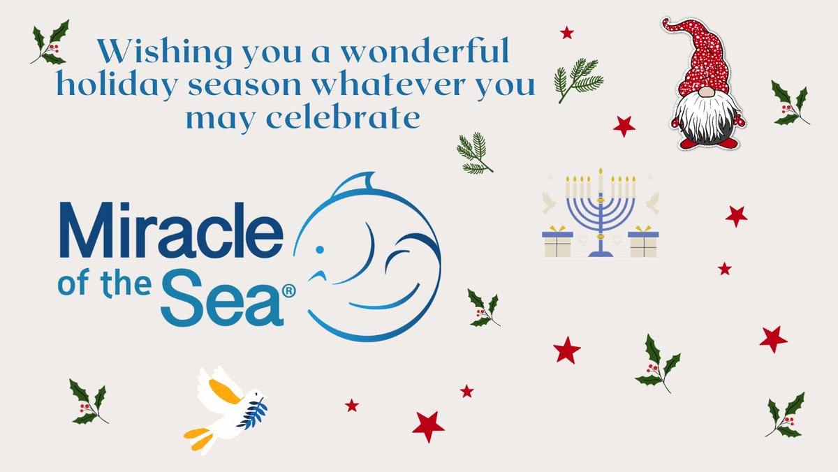 MiracleOfTheSea's tweet photo. Wishing you wonderful memories with family and friends in this joyous holiday season whatever you may be celebrating! https://t.co/zpzA2xNvJO