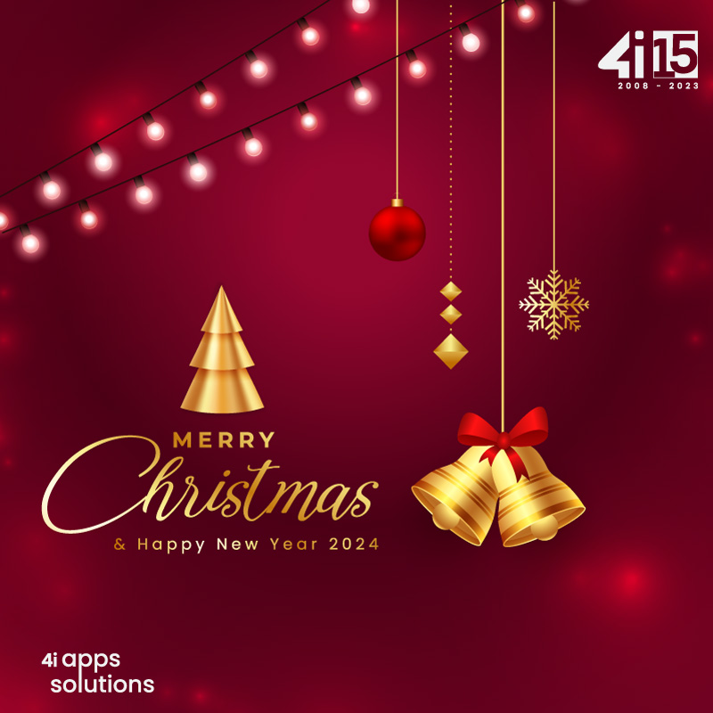 Wishing everyone a Merry Christmas and a Prosperous New Year ahead, from the 4iapps family!

#MerryChristmas #SeasonsGreetings #4iapps #Christmas #Christmas2023