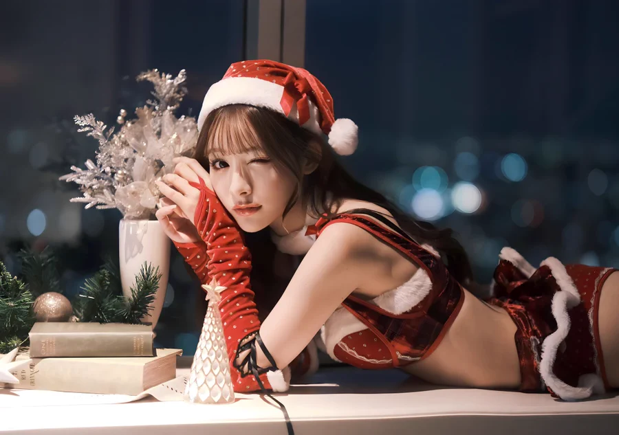 Asian girl Christmas costume