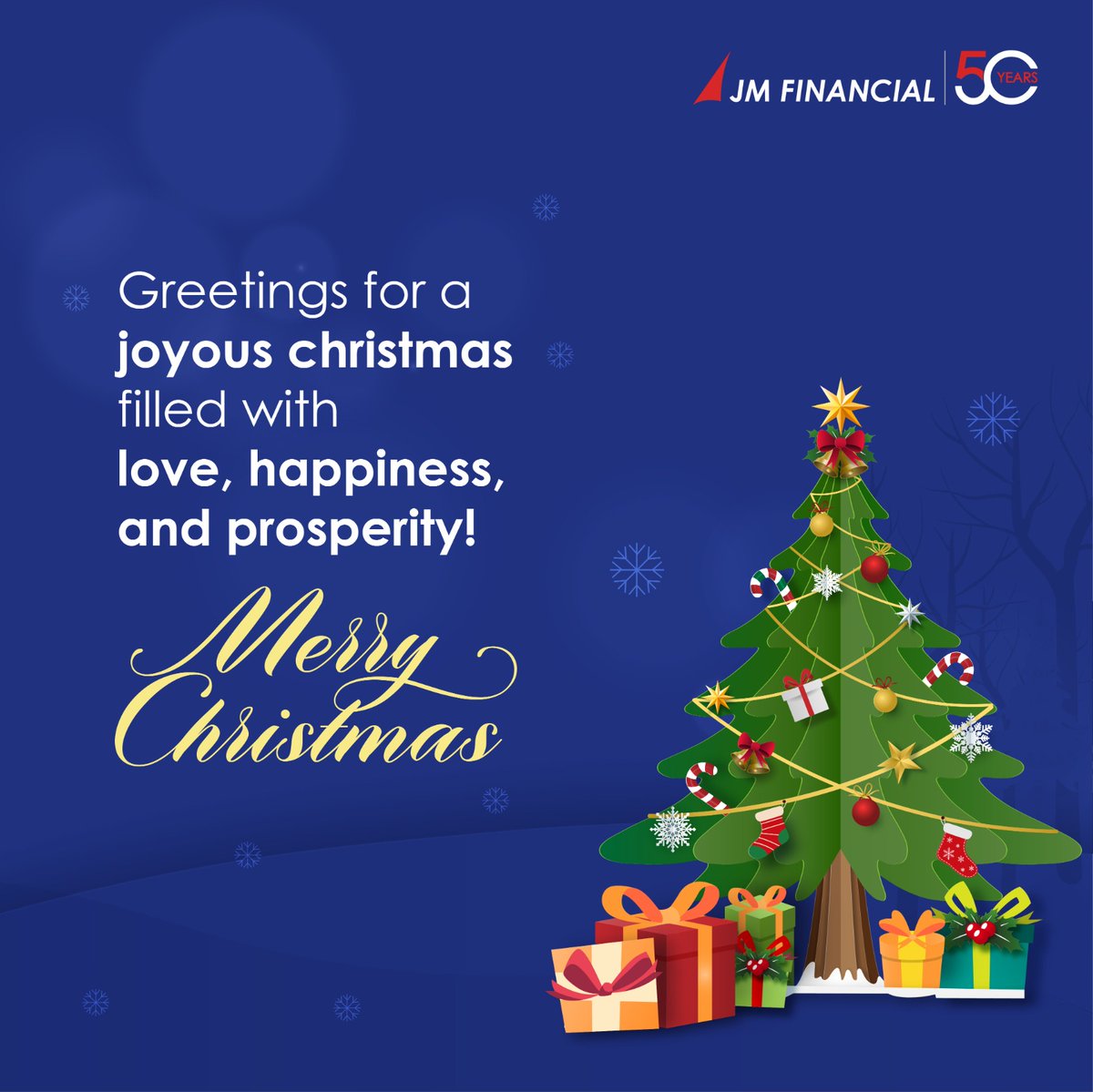 Wishing you and your family Merry Christmas and a very happy and prosperous New Year. 

#JMFinancial #50YearsOfJMFinancial #Christmas2023 #MerryChristmas