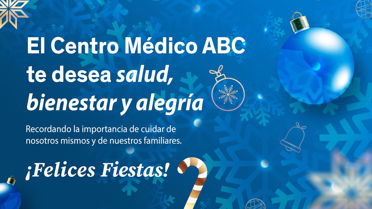 ABCcentromedico's tweet photo. Celebremos la felicidad de estos momentos, preservando el bienestar de nuestros seres queridos. #LaVidaNosUne #FelicesFiestas #Navidad #CMABC https://t.co/tz1U65EU2n