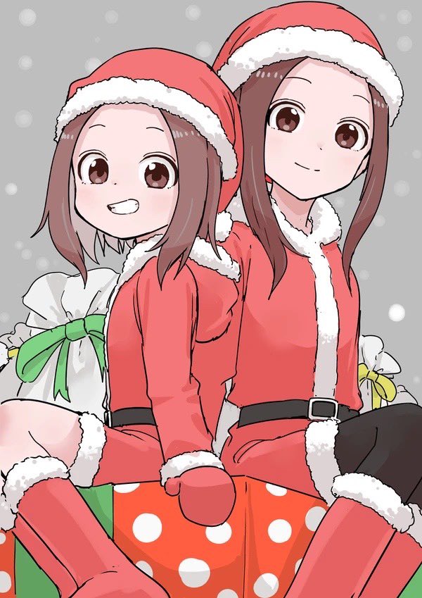 Y6W9v's tweet photo. Xmas🎄　過去絵
ちーの成長を感じますね・・・！
#Christmas 
#高木さんめ https://t.co/nfsrcedkO2