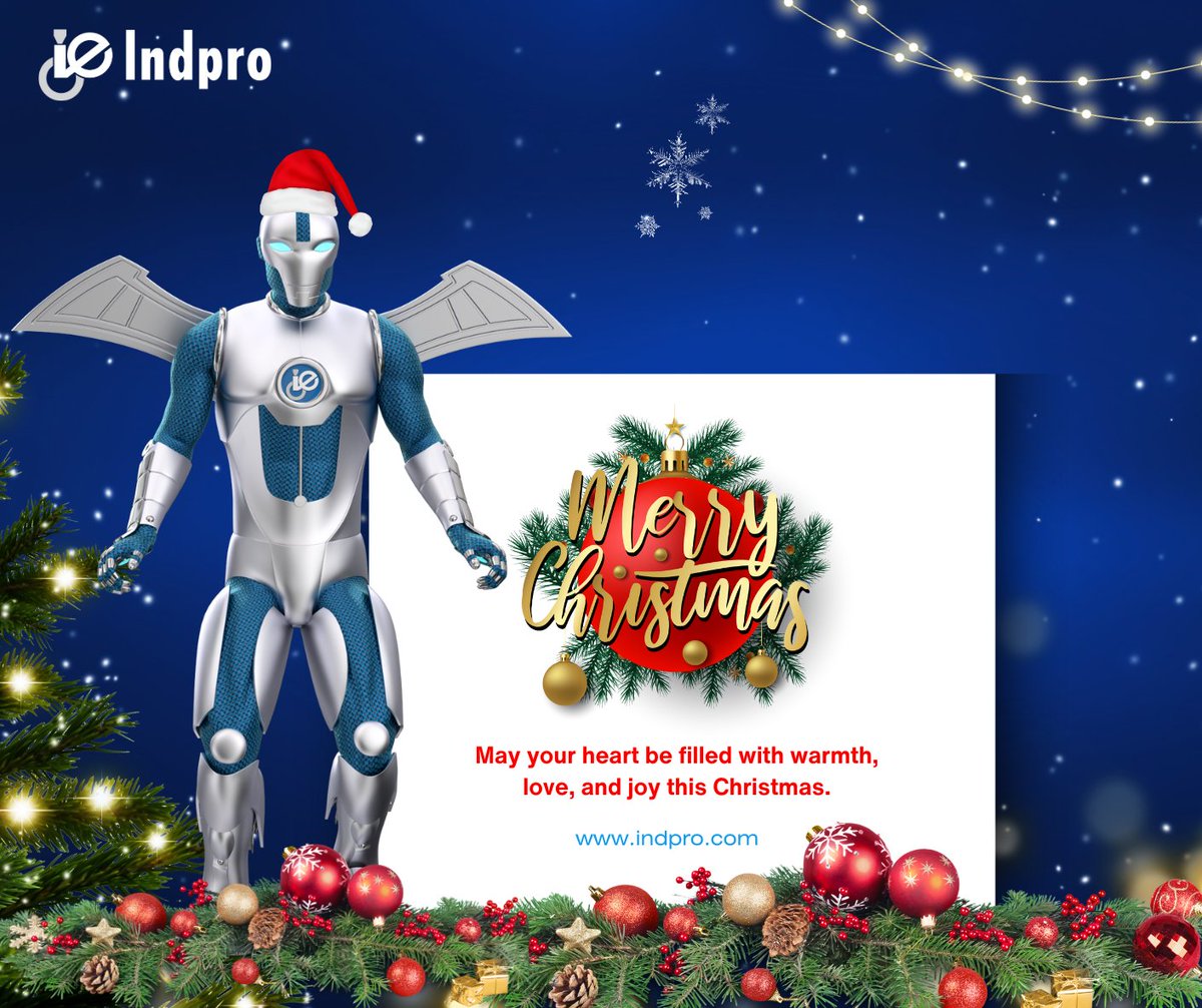 Indpro_Engg's tweet photo. Warmest Christmas wishes from Indpro! May this festive season bring joy, peace, and prosperity to you and your loved ones. 🎄✨

#christmas #MerryChristmas #HappyHolidays #SeasonsGreetings #indpro #JoyToTheWorld #IndproCelebrates #FestiveCheer #ChristmasMagic #SpreadLove #Xmas https://t.co/XvzPghQnf5