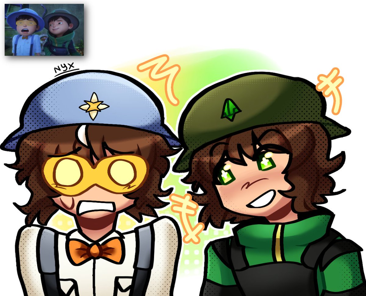 PringleSainy's tweet photo. Posting this silly screenshot redraw that I made yesterday :3

#boboiboy #bbbglxs2 https://t.co/uH4pEpRk4K