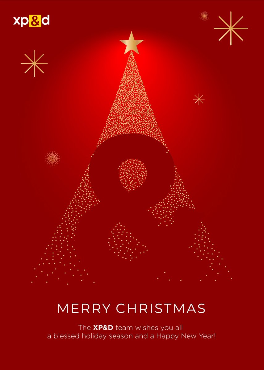 Spreading cheer and warmth this holiday season! The XP&amp;D family wishes everyone a joy-filled Christmas and a Happy New Year!
#TeamXpandd