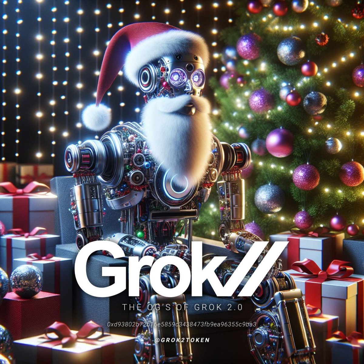 GROK2TOKEN's tweet photo. Merry Christmas grok2 family ho ho ho ho https://t.co/bwWkJtHJPd