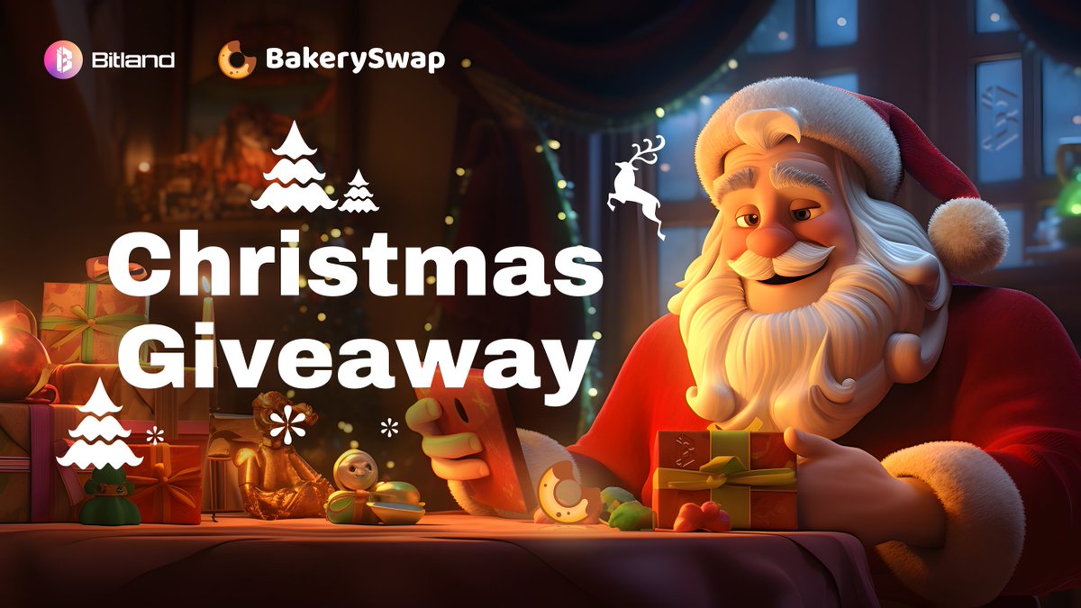 🎄 Bitland X BakerySwap Christmas Giveaway 🎄
10 Beta Whitelist Spots Up for Grabs!

To enter: 
-Follow <a href="/bakery_swap/">BakerySwap</a> <a href="/Bitland_zone/">BitLand</a> 
-RT &amp; Like 
-Tag 3 friends
⏳ Countdown: 24hrs
#bitland #BRC20 #Bitcoin #Bakeryswap