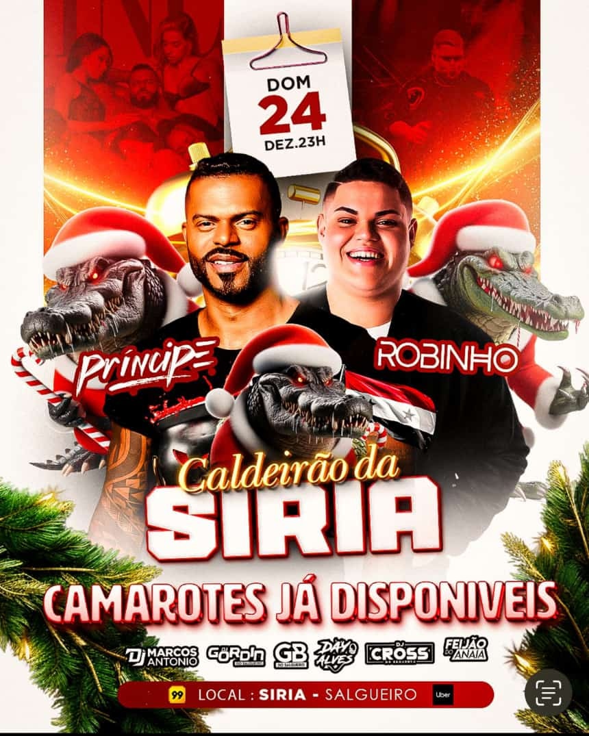 Partiu Síria? Vem que natalzão é pelo G8 👑👑🎉🎉
Salgueiro em festa 🥳

FELIZ NATAL A TODOS! ❤